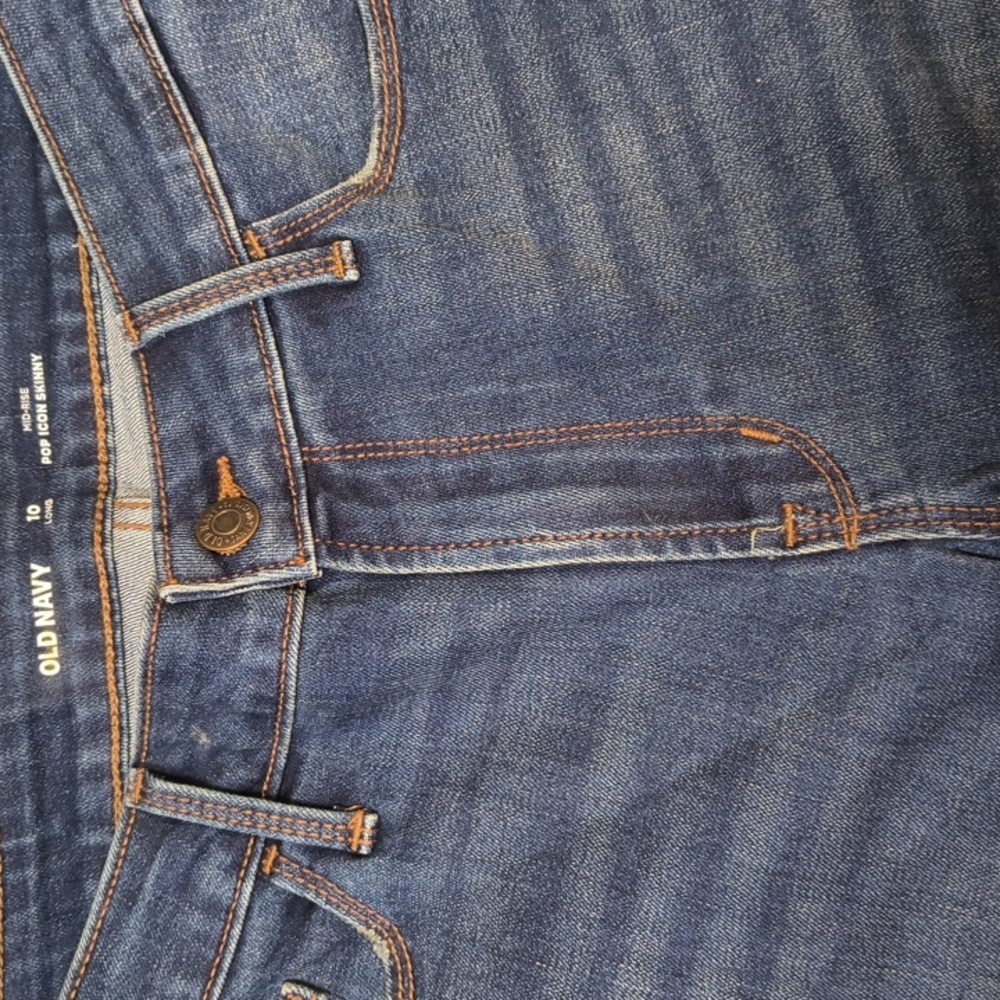 sac959👖Mid Rise Pop Icon Skinny w/31" Inseam Old Navy  Denim Jeans - Picture 3 of 5